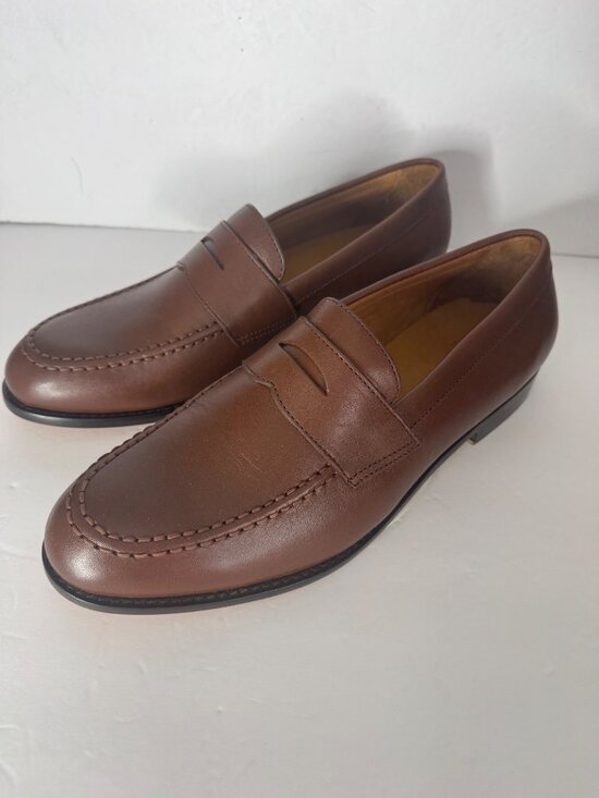 New J. CREW Classic Leather Penny Loafers Burnished Brown Size 11.5 $198 BW677 main image 7
